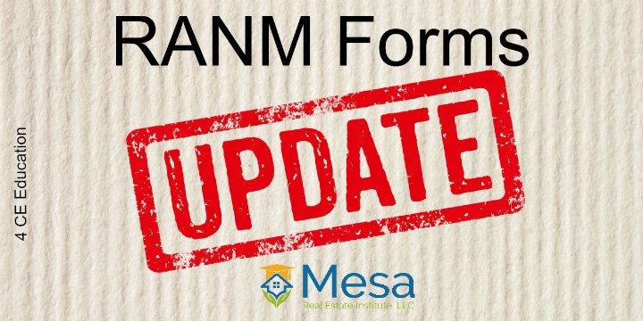 RANM Forms Update New Mexico Continuing Education