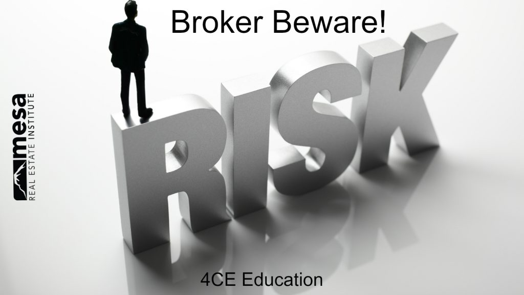 Broker Beware Getting from Contract to Closing